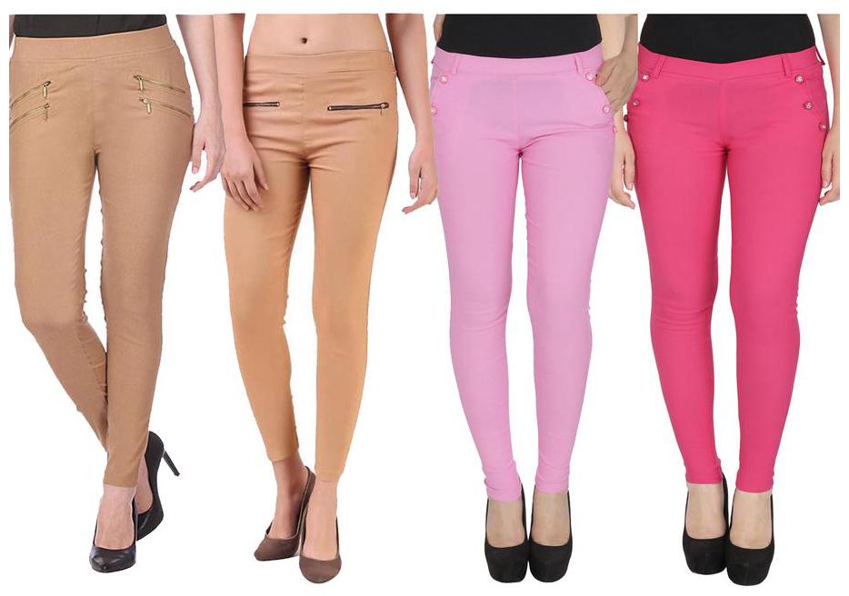 

RZLECORT Women Multi Straight fit Jegging