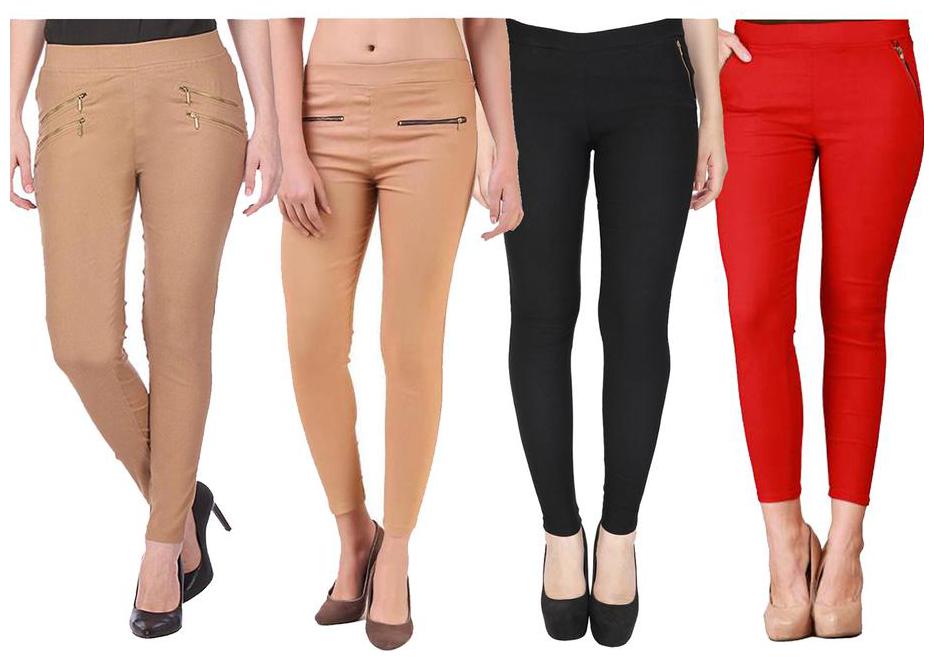 

RZLECORT Women Multi Straight fit Jegging