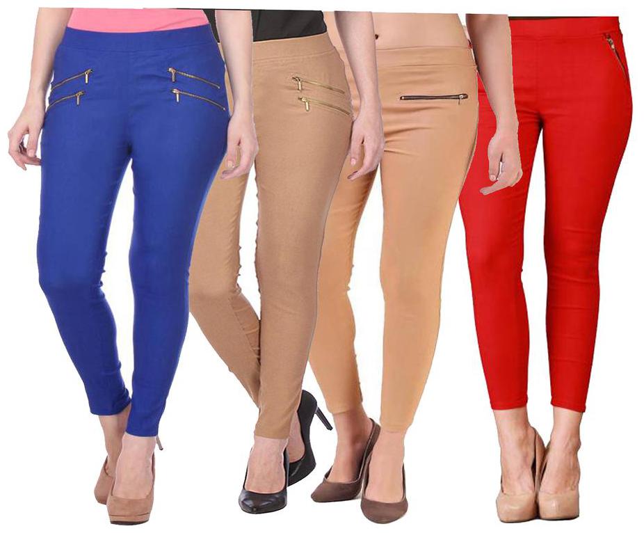 

RZLECORT Women Multi Straight fit Jegging