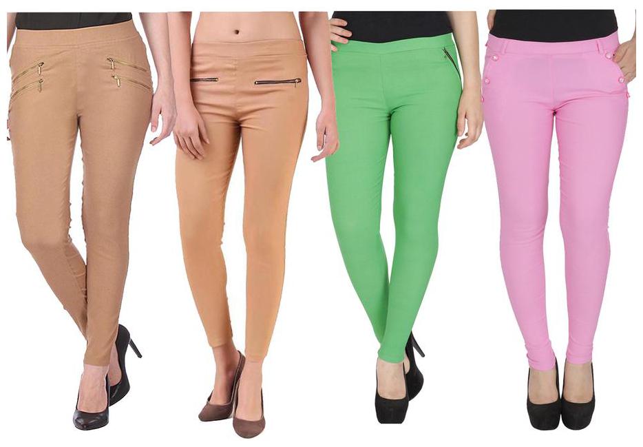 

RZLECORT Women Multi Straight fit Jegging