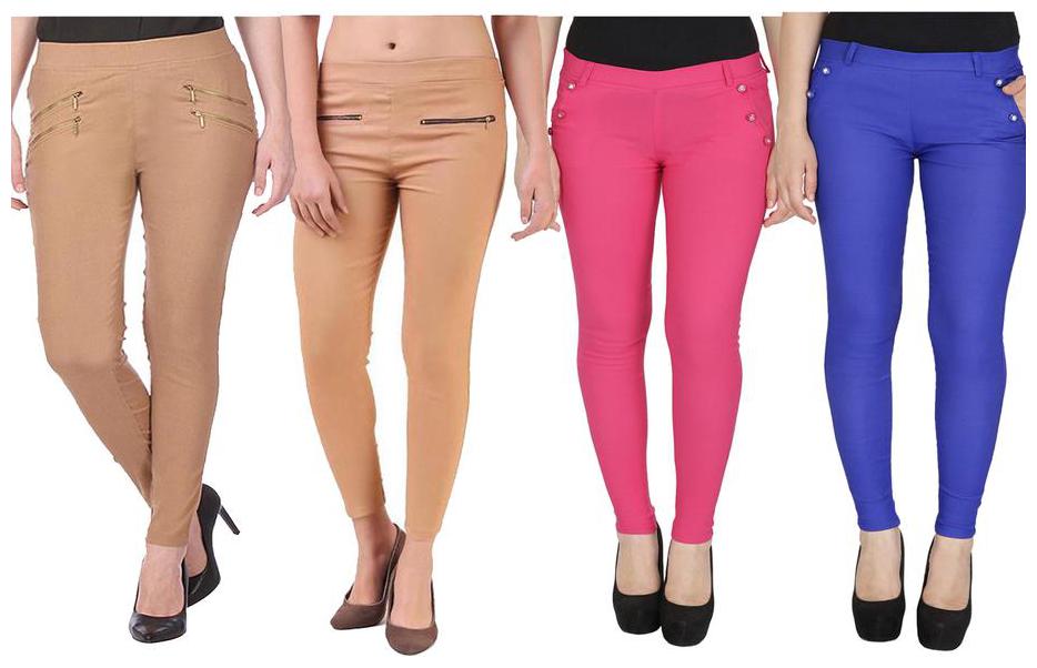 

RZLECORT Women Multi Straight fit Jegging