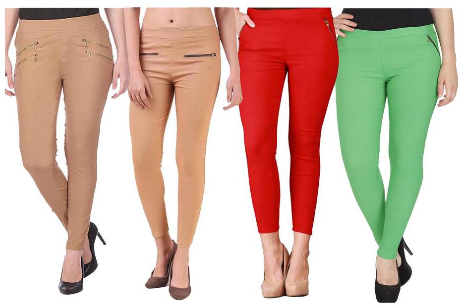 

RZLECORT Women Multi Straight fit Jegging