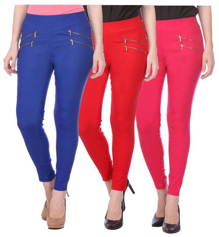 

RZLECORT Women Multi Straight fit Jegging