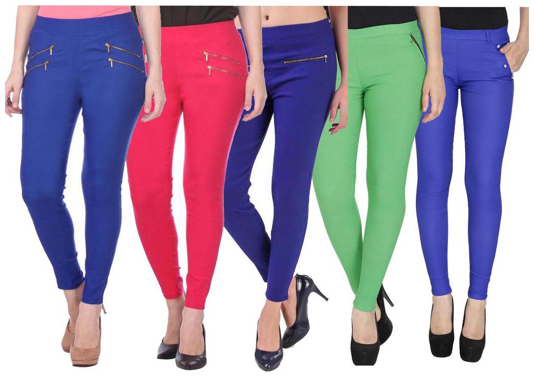 

RZLECORT Women Multi Straight fit Jegging