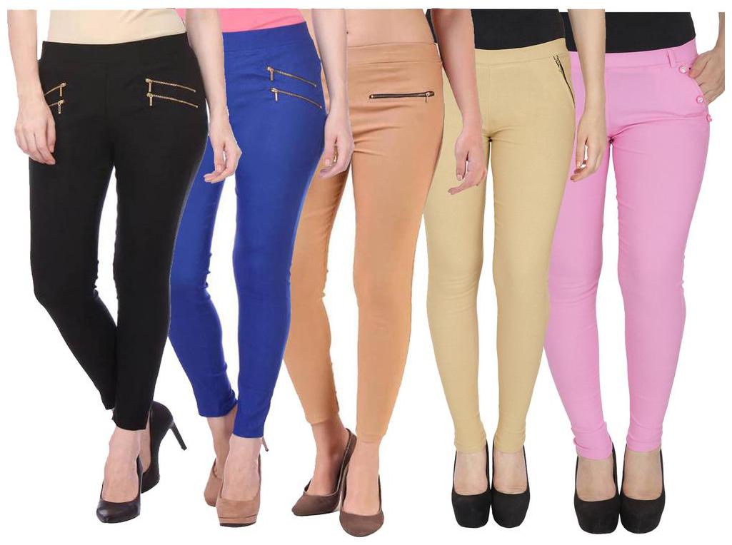 

RZLECORT Women Multi Straight fit Jegging