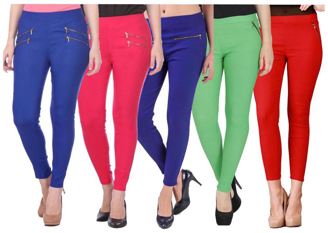 

RZLECORT Women Multi Straight fit Jegging