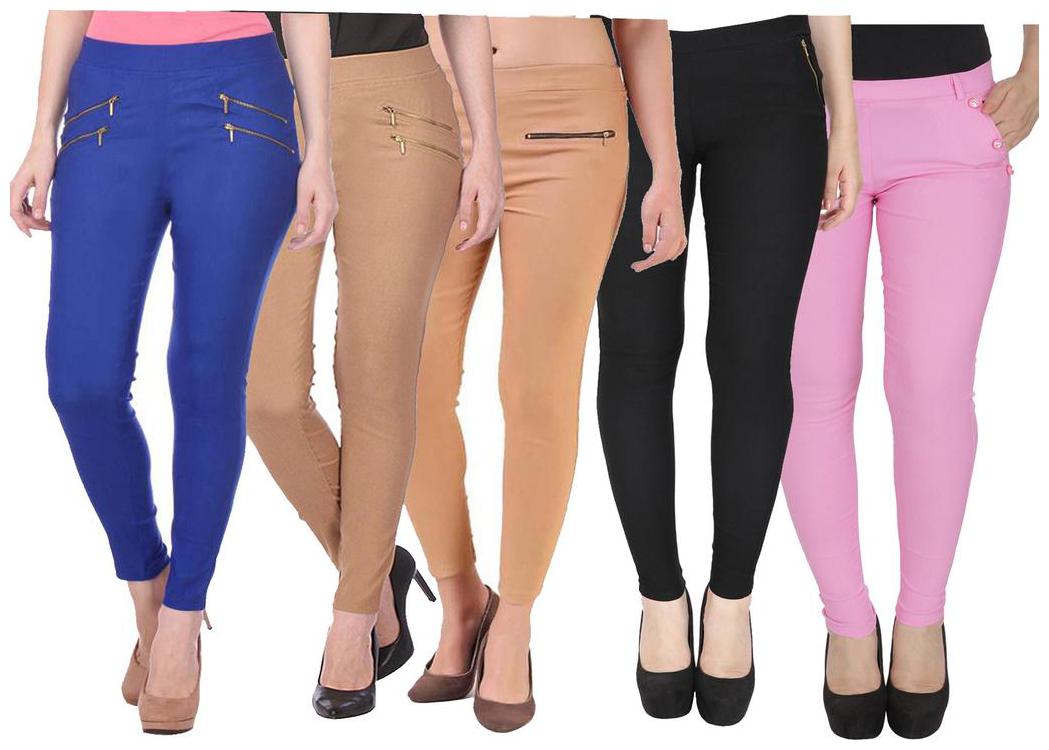 

RZLECORT Women Multi Straight fit Jegging