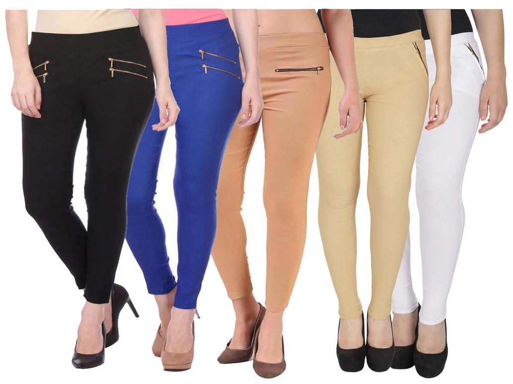 

RZLECORT Women Multi Straight fit Jegging