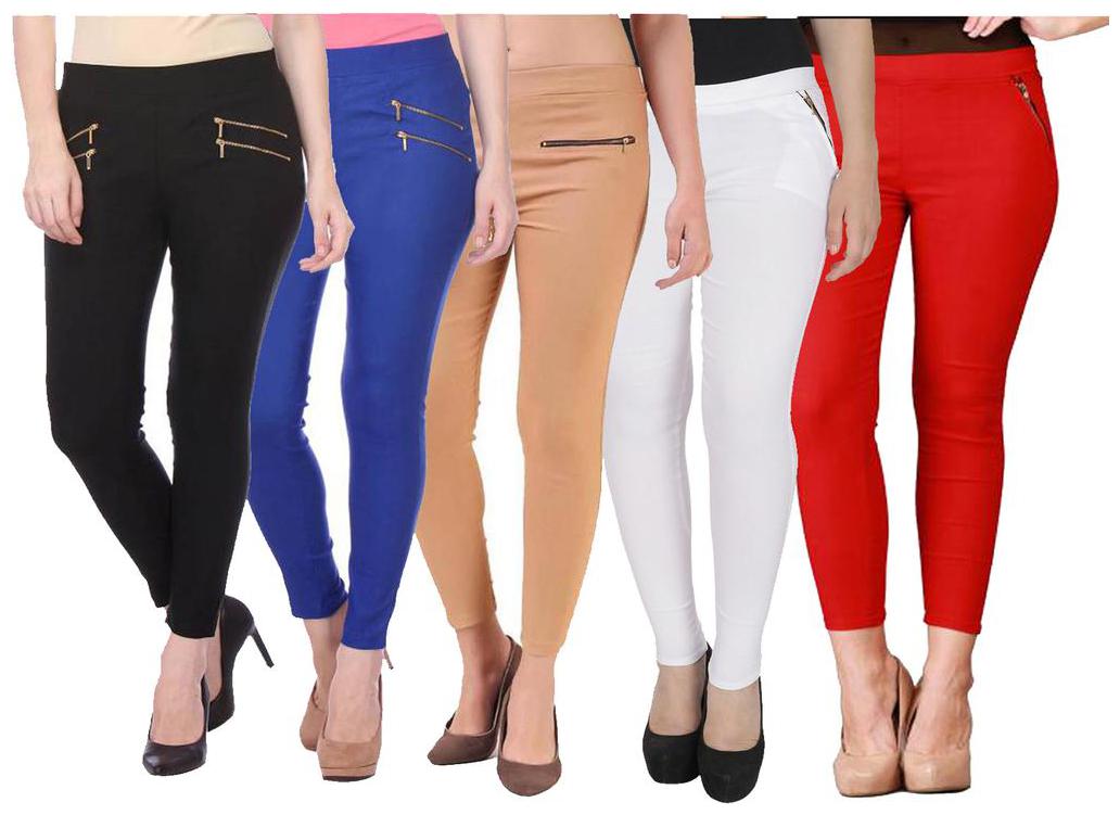 

RZLECORT Women Multi Straight fit Jegging