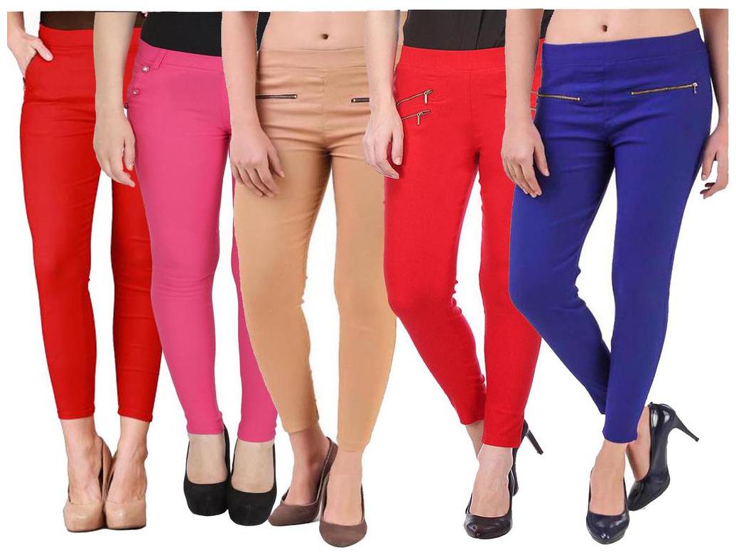 

RZLECORT Women Multi Straight fit Jegging