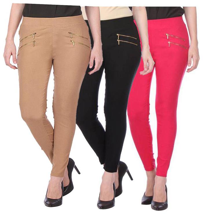 

RZLECORT Women Multi Straight fit Jegging