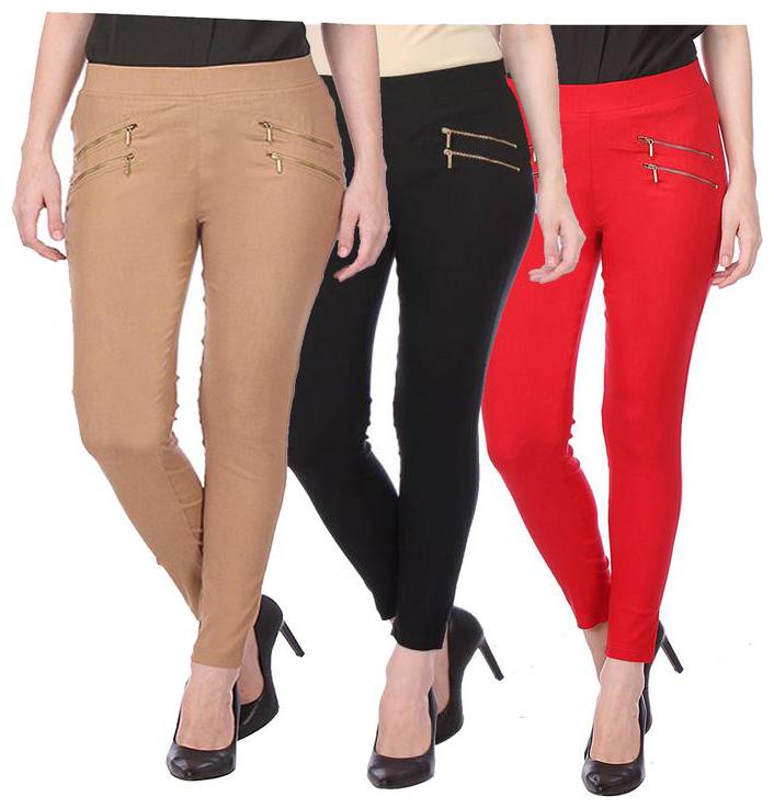 

RZLECORT Women Multi Straight fit Jegging