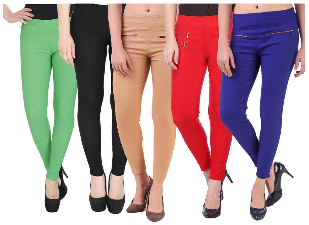 

RZLECORT Women Multi Straight fit Jegging
