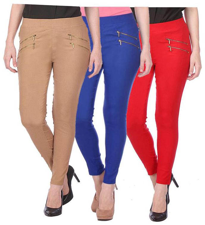 

RZLECORT Women Multi Straight fit Jegging
