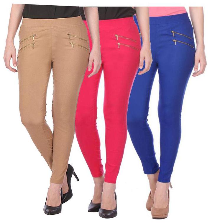 

RZLECORT Women Multi Straight fit Jegging