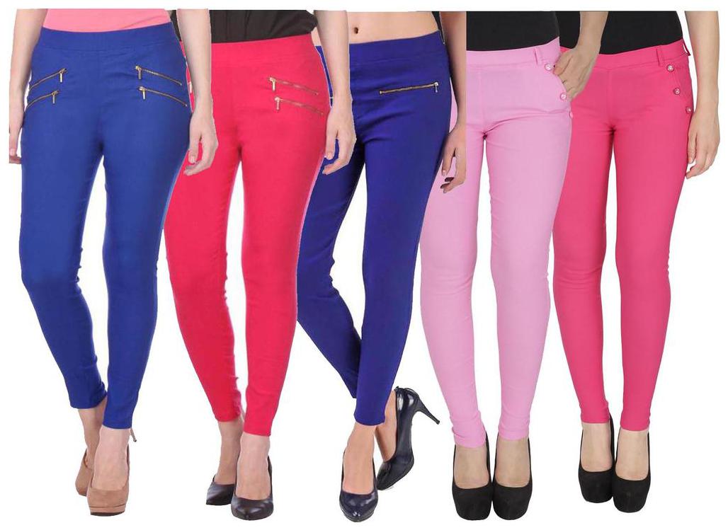 

RZLECORT Women Multi Straight fit Jegging