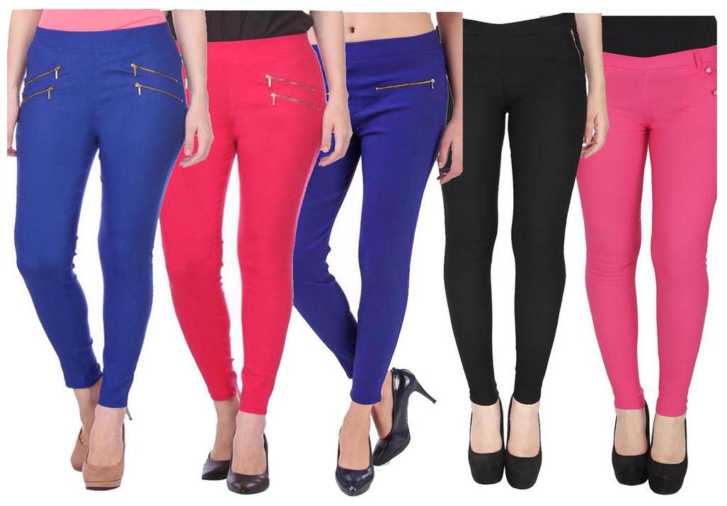 

RZLECORT Women Multi Straight fit Jegging
