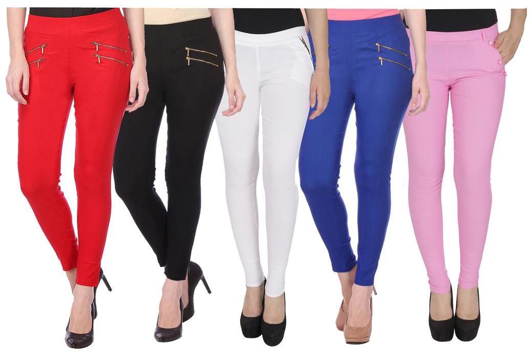 

RZLECORT Women Multi Straight fit Jegging