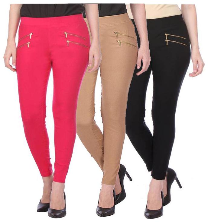 

RZLECORT Women Multi Straight fit Jegging