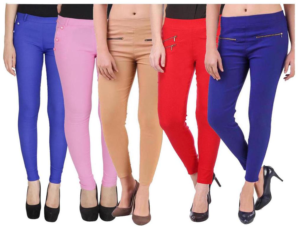 

RZLECORT Women Multi Straight fit Jegging