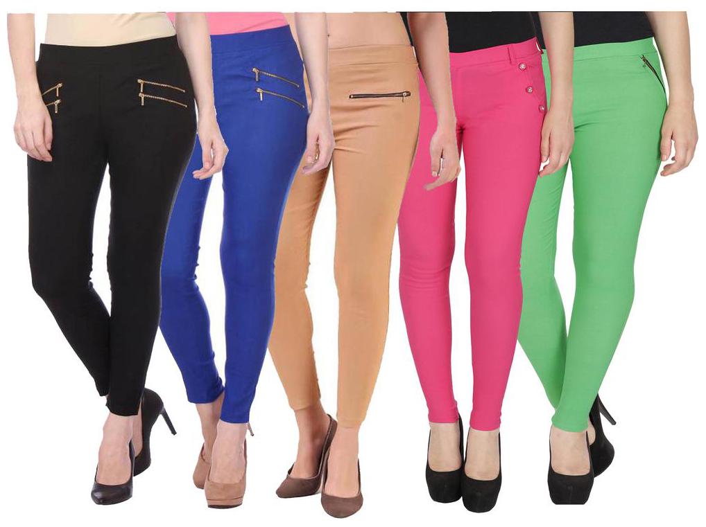

RZLECORT Women Multi Straight fit Jegging