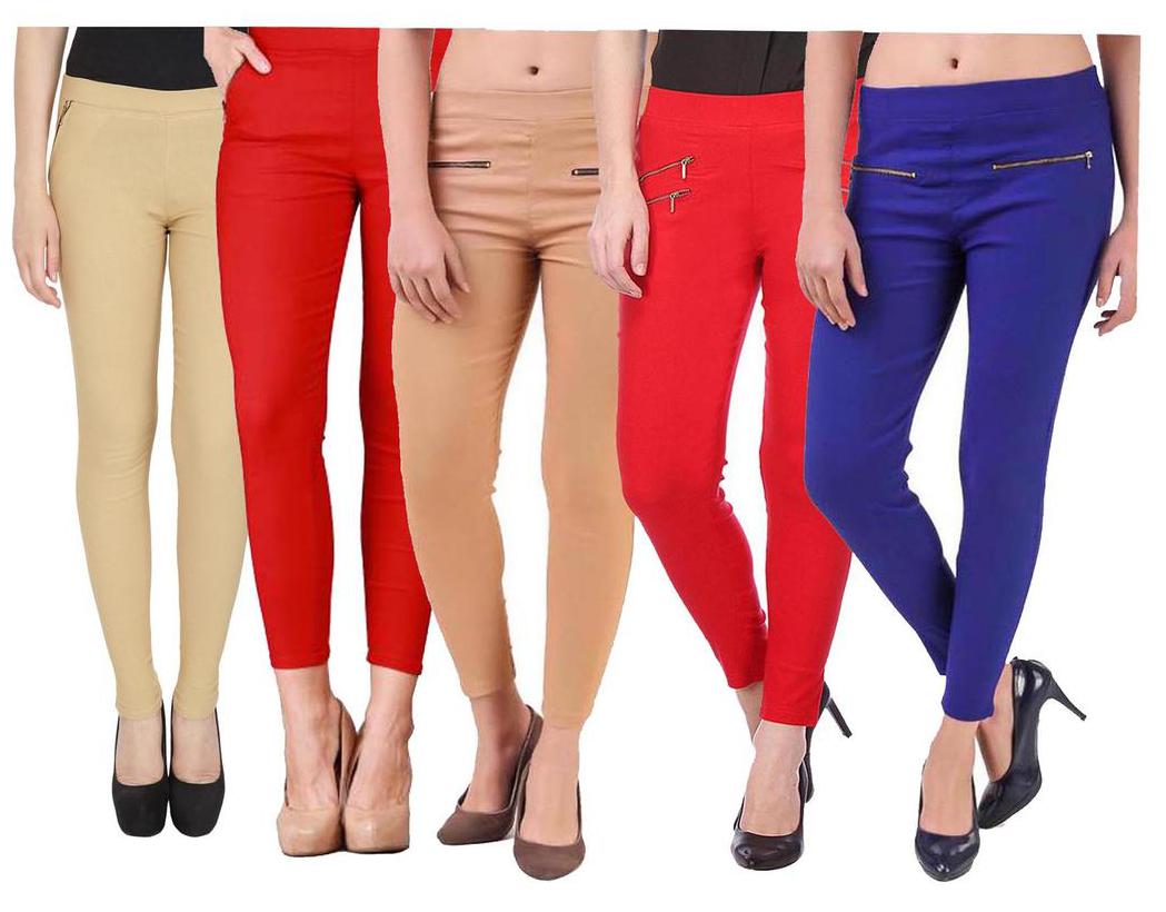 

RZLECORT Women Multi Straight fit Jegging