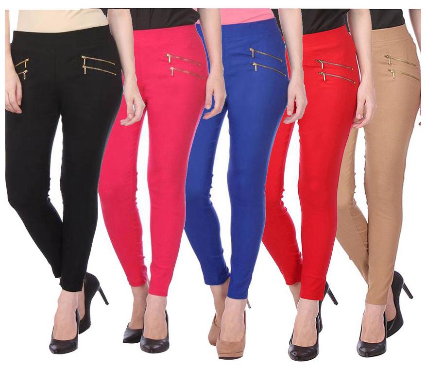 

RZLECORT Women Multi Straight fit Jegging
