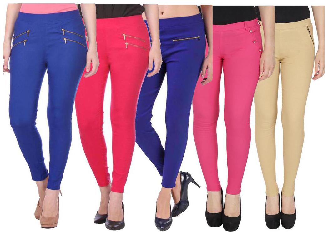 

RZLECORT Women Multi Straight fit Jegging