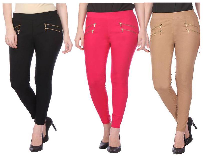 

RZLECORT Women Multi Straight fit Jegging