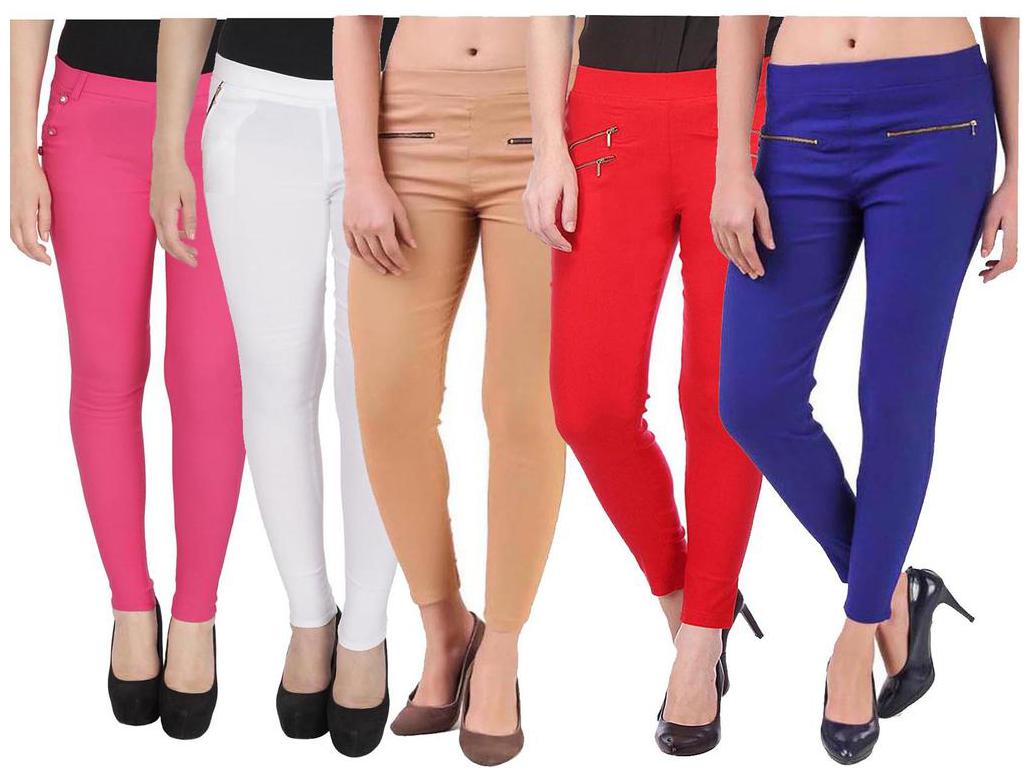 

RZLECORT Women Multi Straight fit Jegging