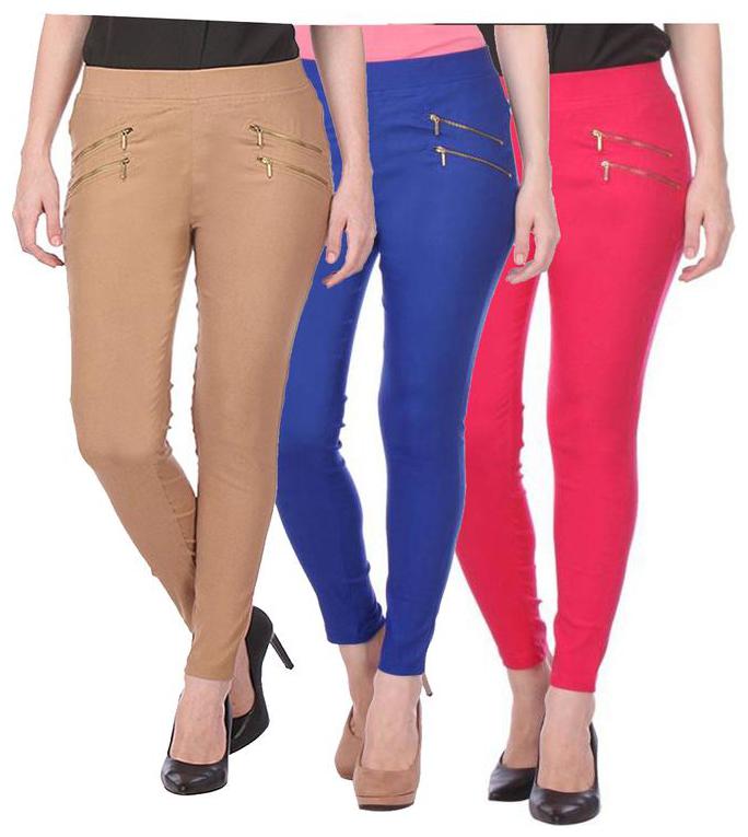 

RZLECORT Women Multi Straight fit Jegging