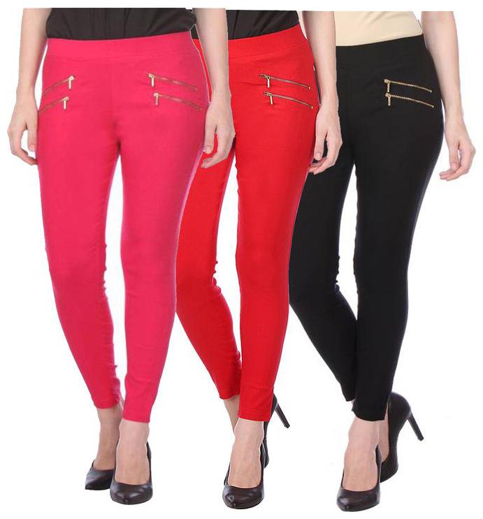 

RZLECORT Women Multi Straight fit Jegging