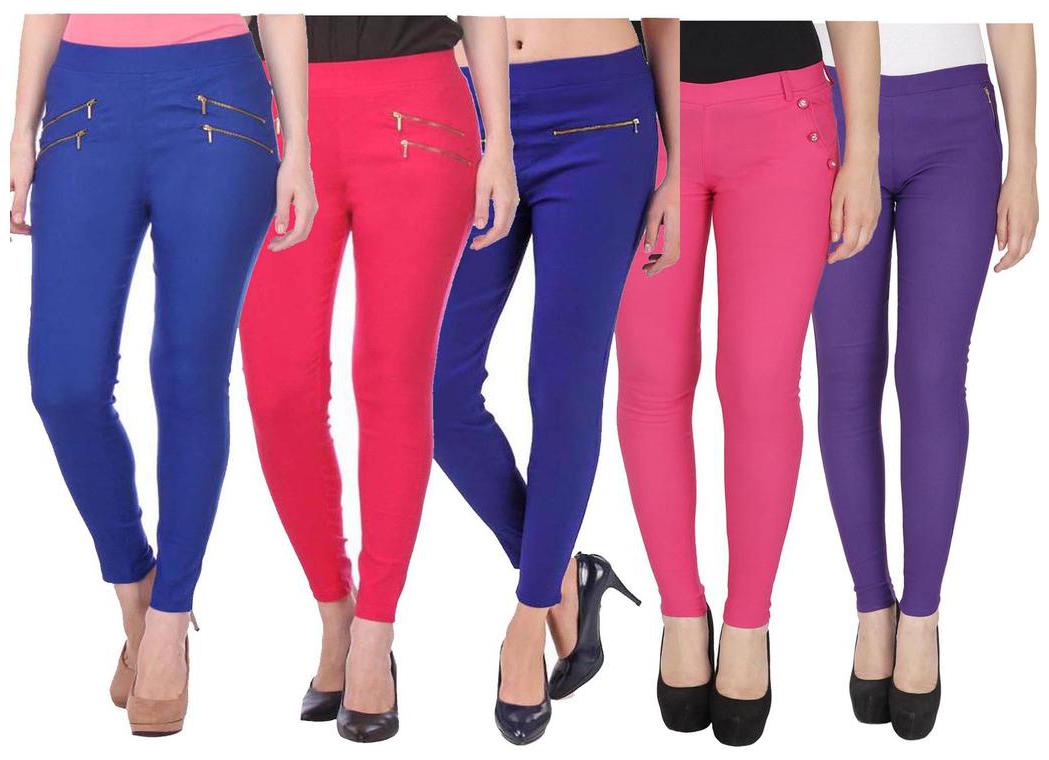 

RZLECORT Women Multi Straight fit Jegging