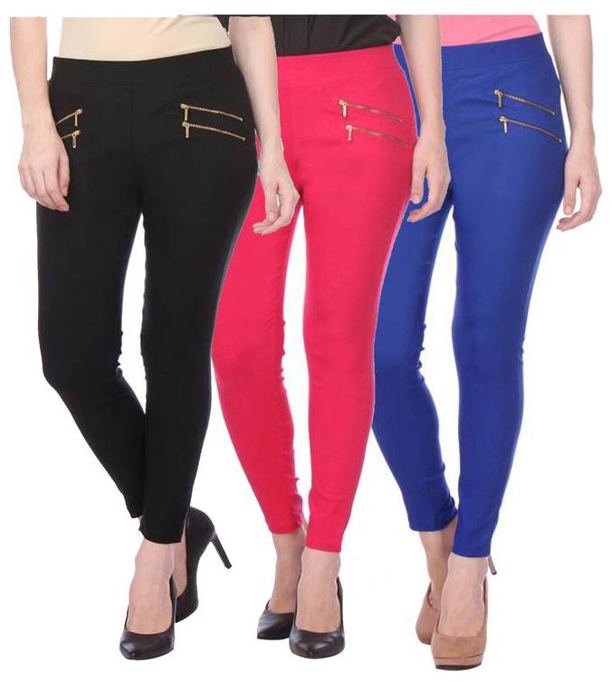

RZLECORT Women Multi Straight fit Jegging
