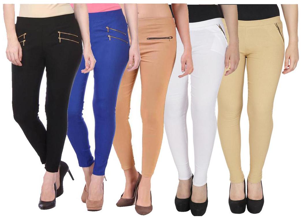 

RZLECORT Women Multi Straight fit Jegging