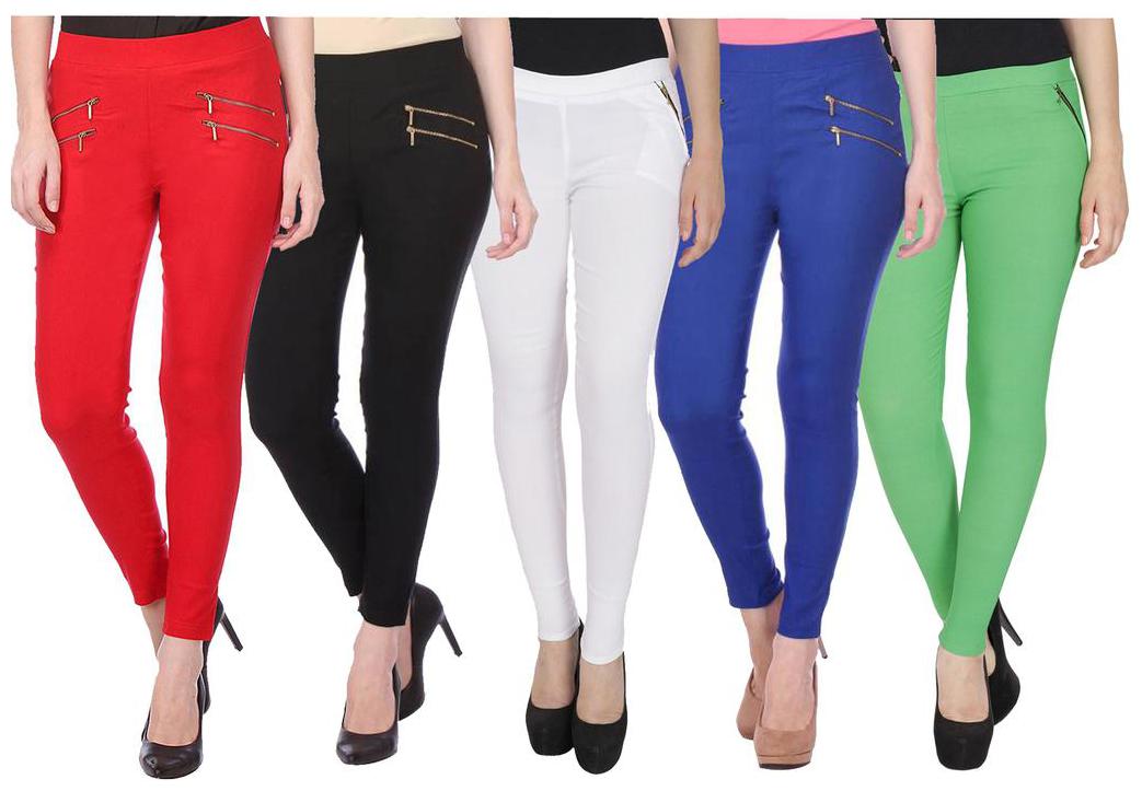 

RZLECORT Women Multi Straight fit Jegging