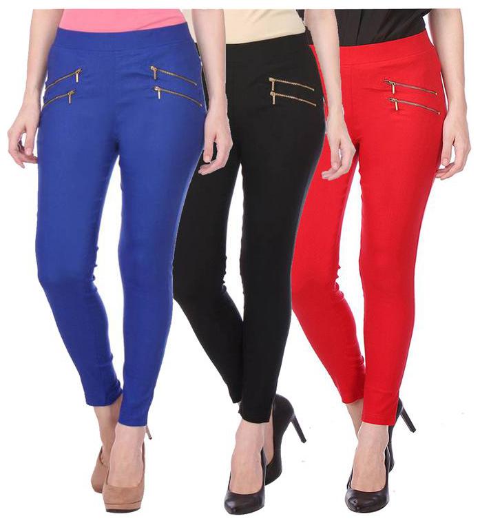 

RZLECORT Women Multi Straight fit Jegging