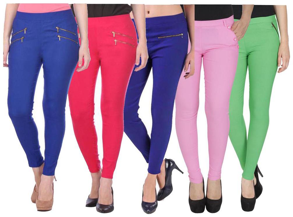 

RZLECORT Women Multi Straight fit Jegging