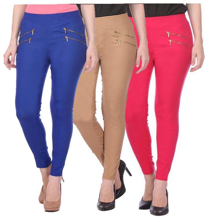 

RZLECORT Women Multi Straight fit Jegging