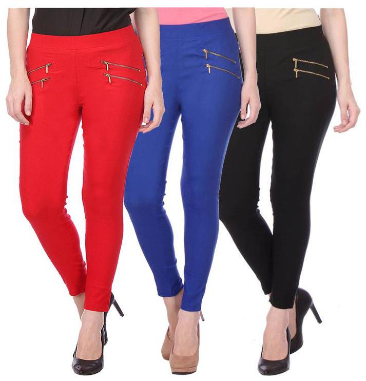 

RZLECORT Women Multi Straight fit Jegging