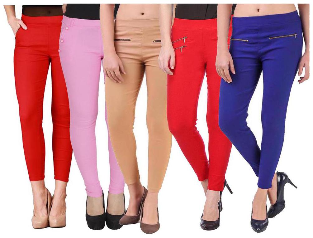 

RZLECORT Women Multi Straight fit Jegging