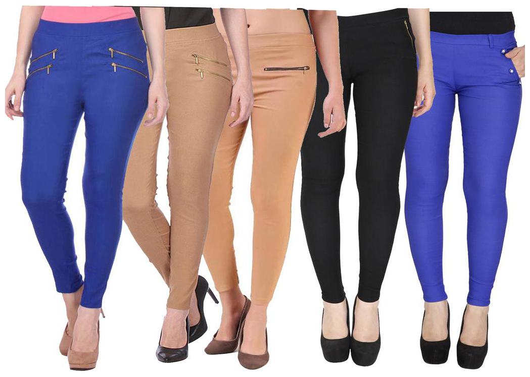 

RZLECORT Women Multi Straight fit Jegging