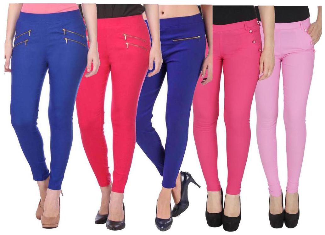 

RZLECORT Women Multi Straight fit Jegging