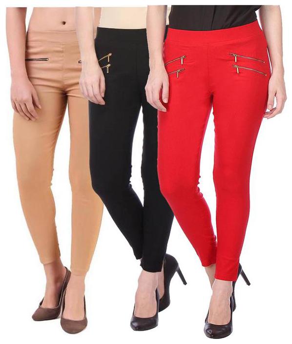 

RZLECORT Women Multi Straight fit Jegging