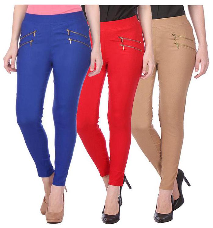 

RZLECORT Women Multi Straight fit Jegging