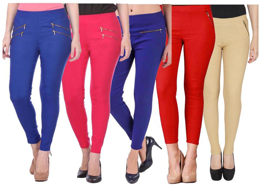 

RZLECORT Women Multi Straight fit Jegging