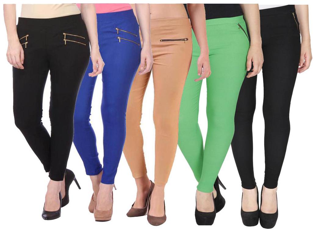 

RZLECORT Women Multi Straight fit Jegging