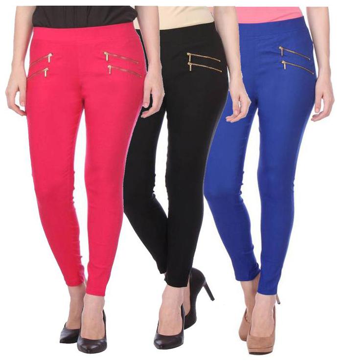 

RZLECORT Women Multi Straight fit Jegging