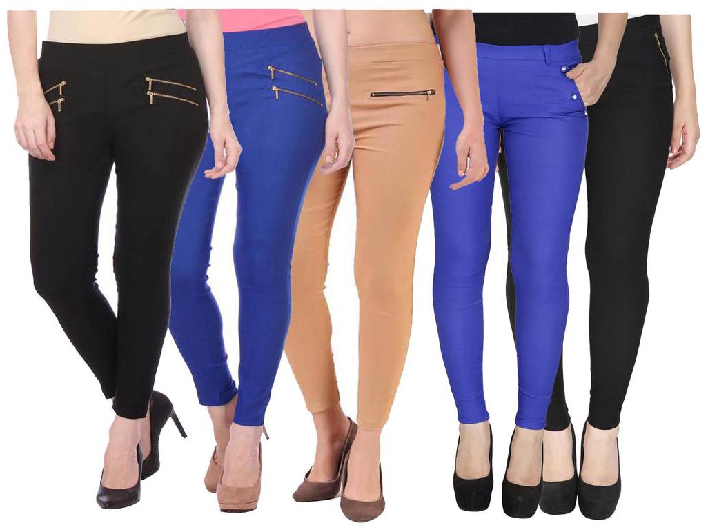 

RZLECORT Women Multi Straight fit Jegging