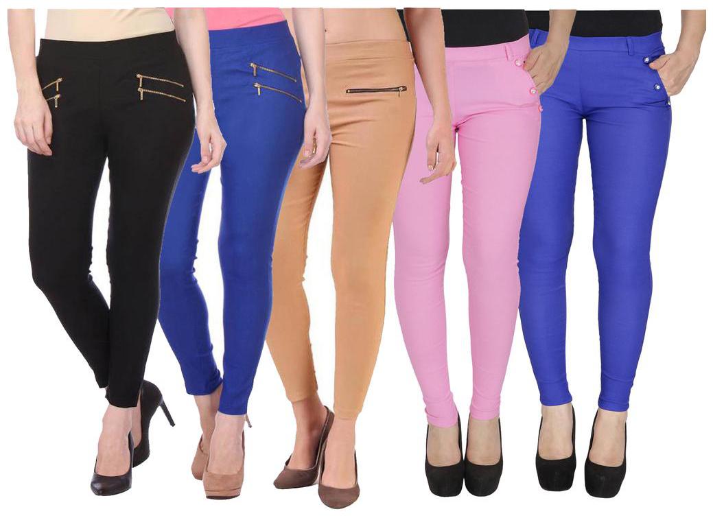 

RZLECORT Women Multi Straight fit Jegging